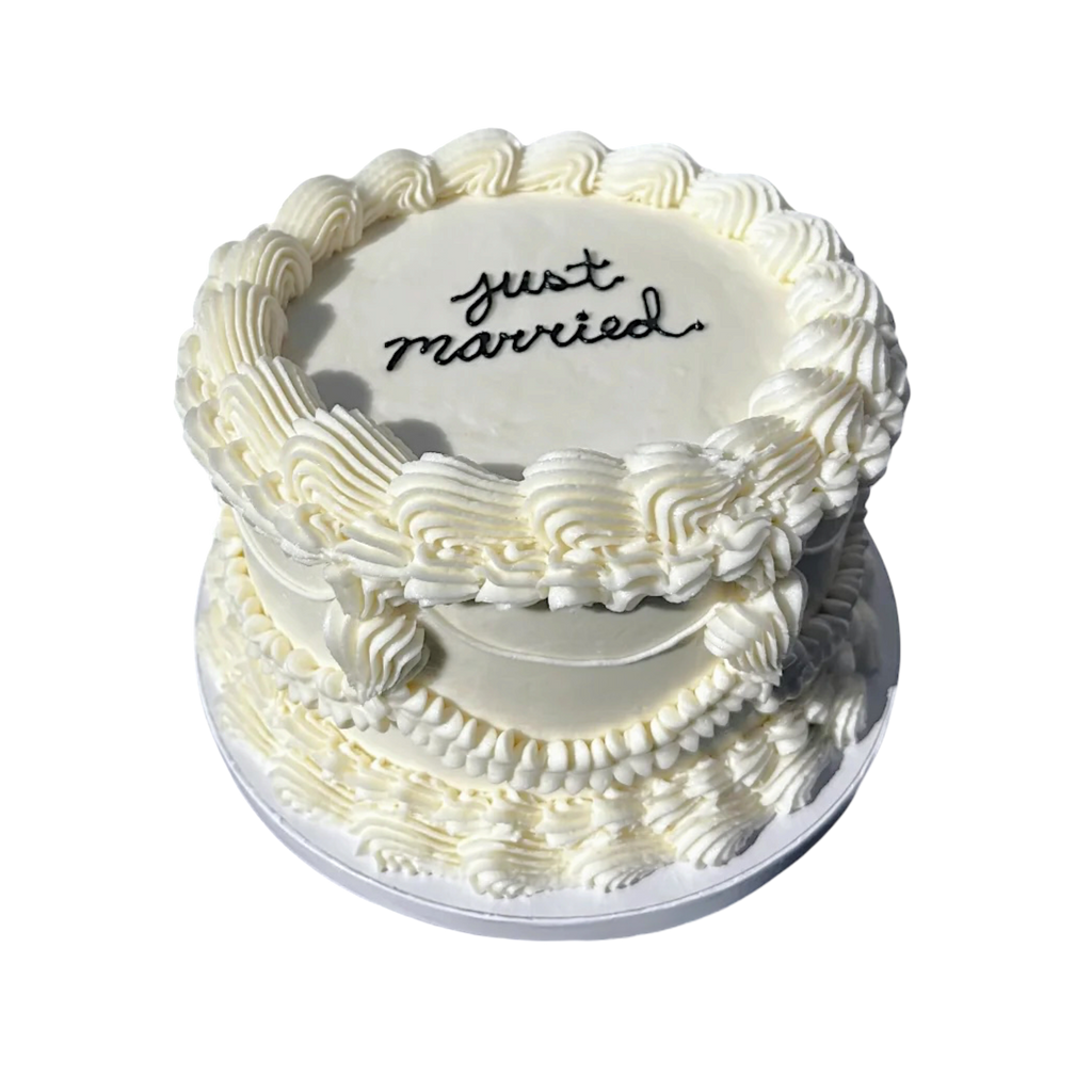 Vintage Round Wedding Cake