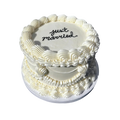 Vintage Round Wedding Cake