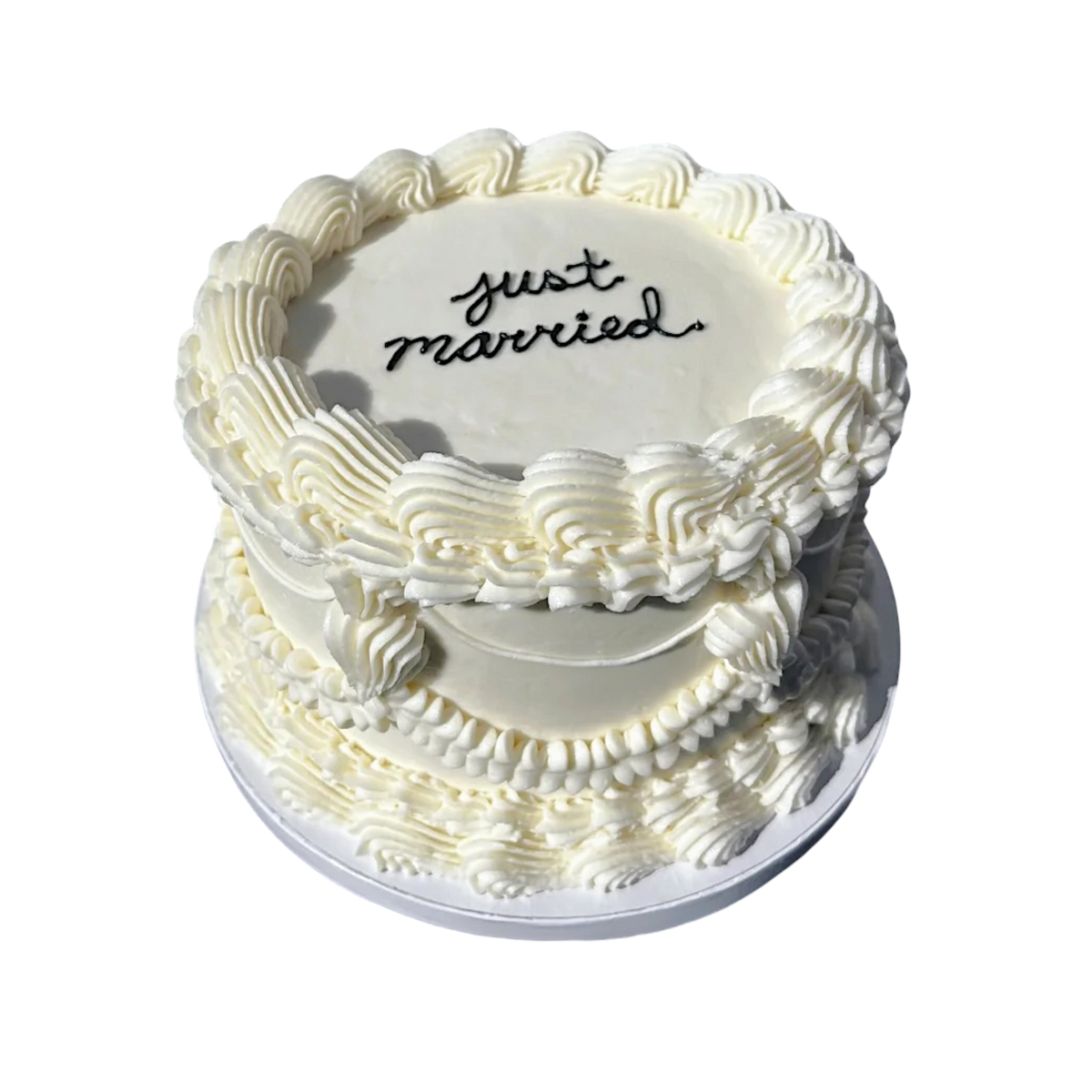 Vintage Round Wedding Cake