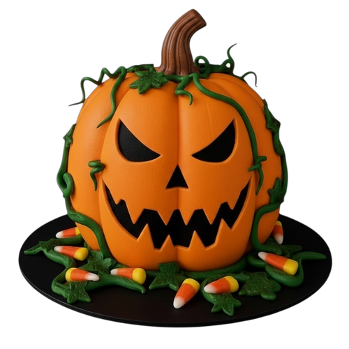 Carved Jack o’ Lantern Bundt Cake