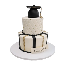 Load image into Gallery viewer, 2-Tier Grad Cake [7-DAY LEAD TIME]
