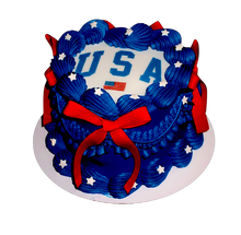 Load image into Gallery viewer, Vintage USA Heart Cake
