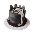 Graveyard Skeleton Cake