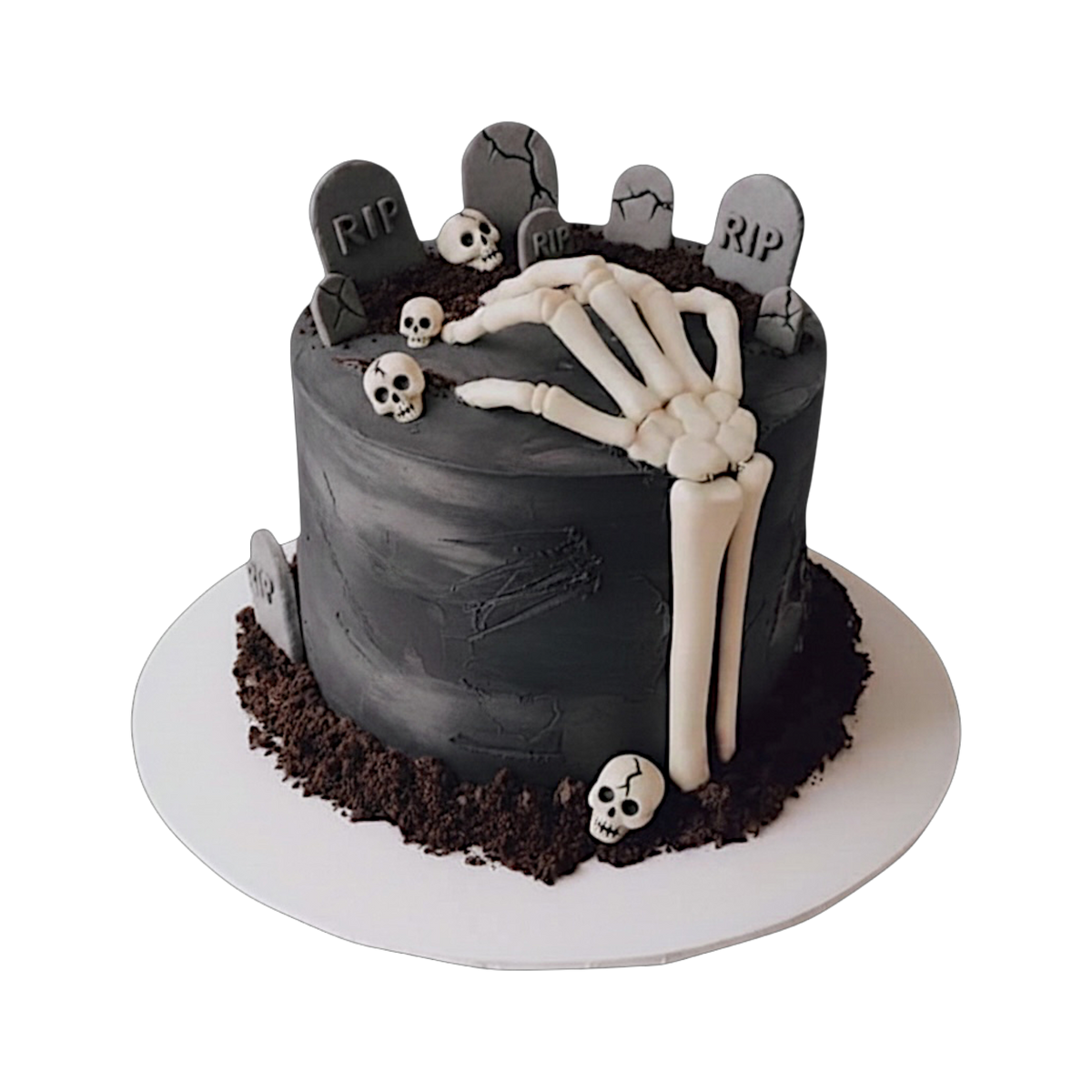 Graveyard Skeleton Cake