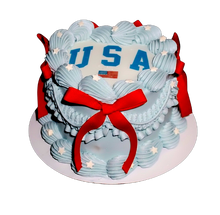 Load image into Gallery viewer, Vintage USA Heart Cake

