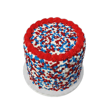 Load image into Gallery viewer, Patriotic Confetti Cake
