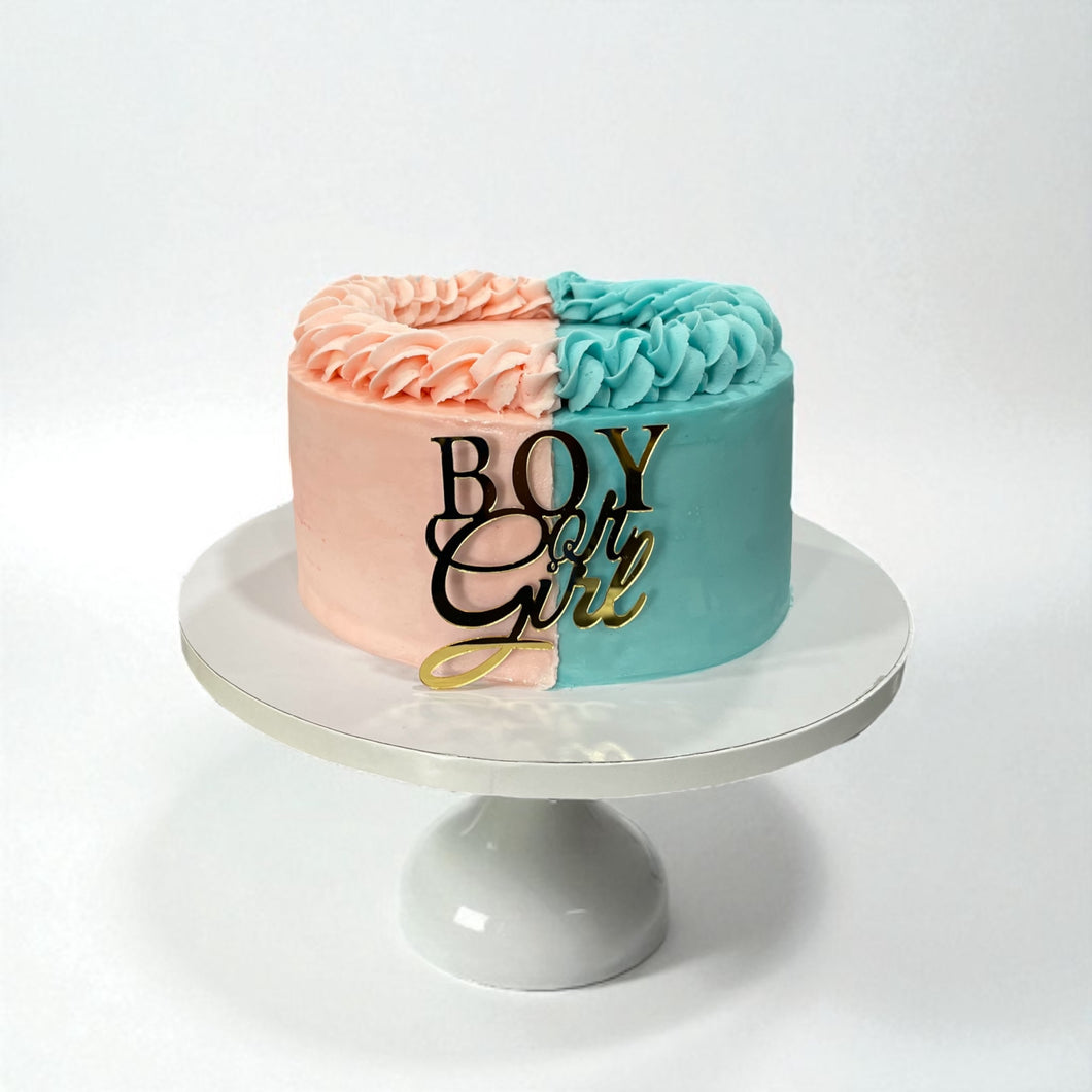 Gender Reveal Cake
