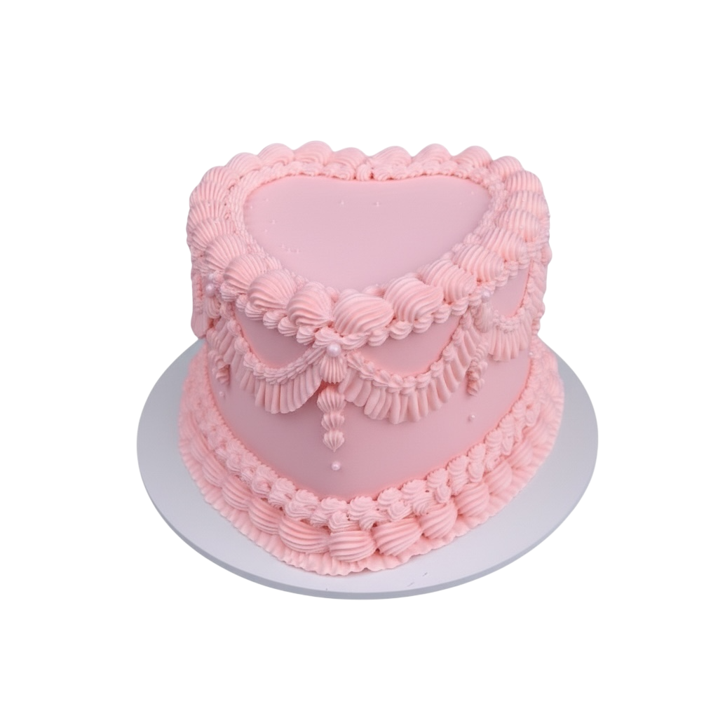 Vintage Heart Cake | Customize Your Own