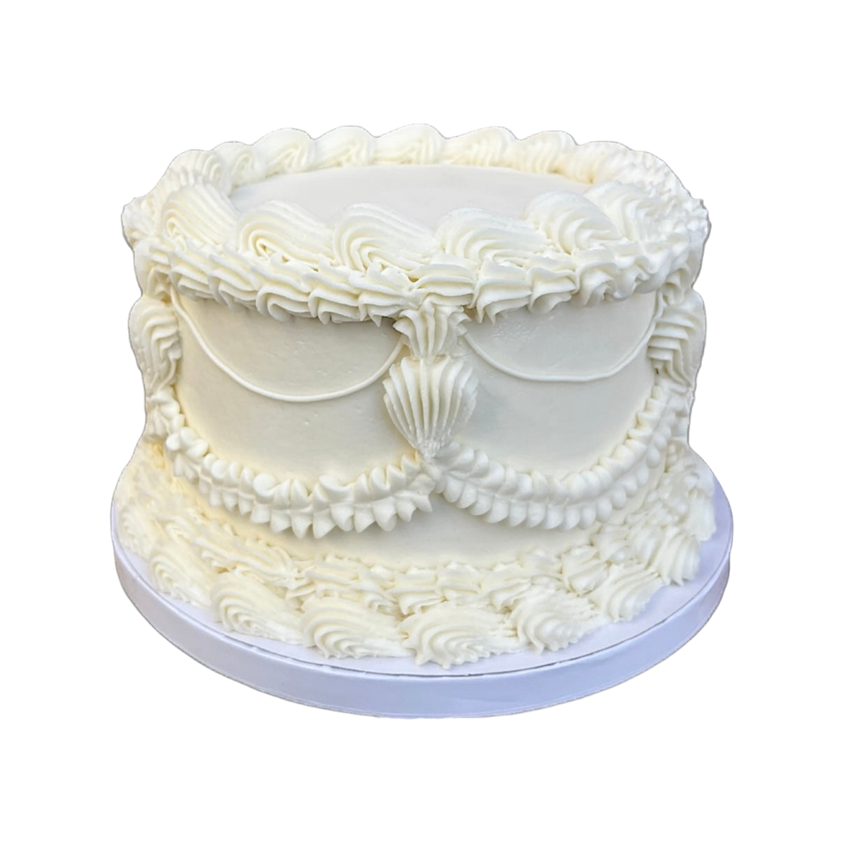 Vintage Round Wedding Cake