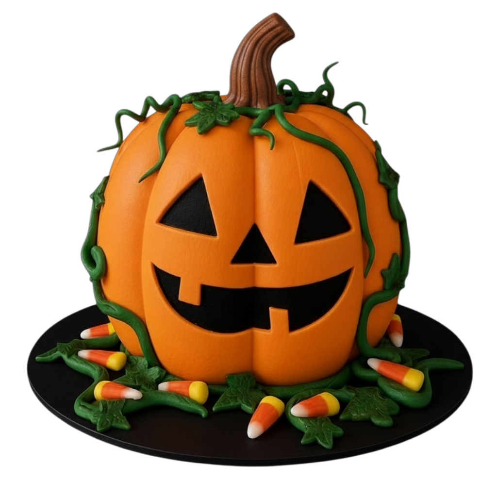 Carved Jack o’ Lantern Bundt Cake