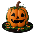 Carved Jack o’ Lantern Bundt Cake