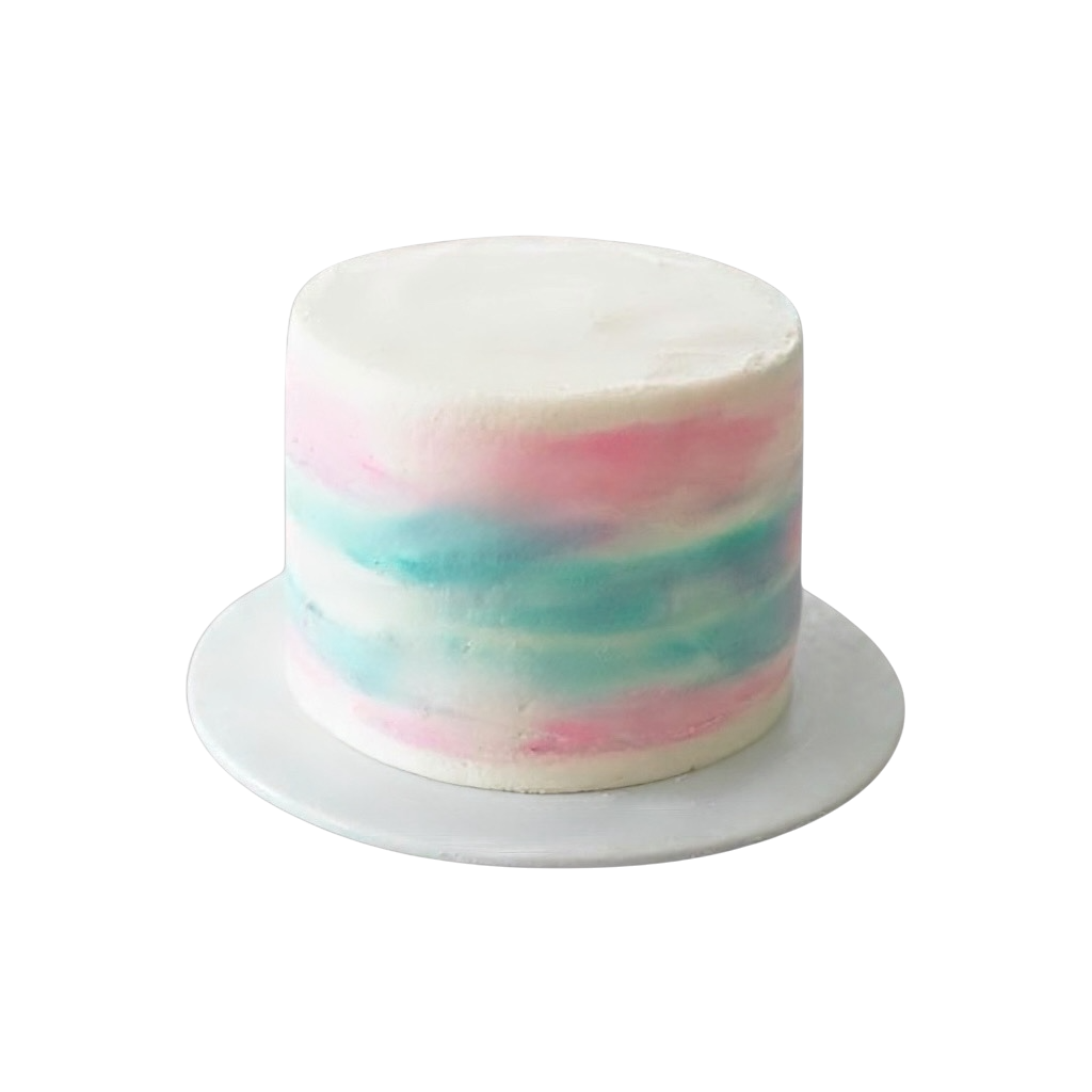 Ombre Gender Reveal Cake