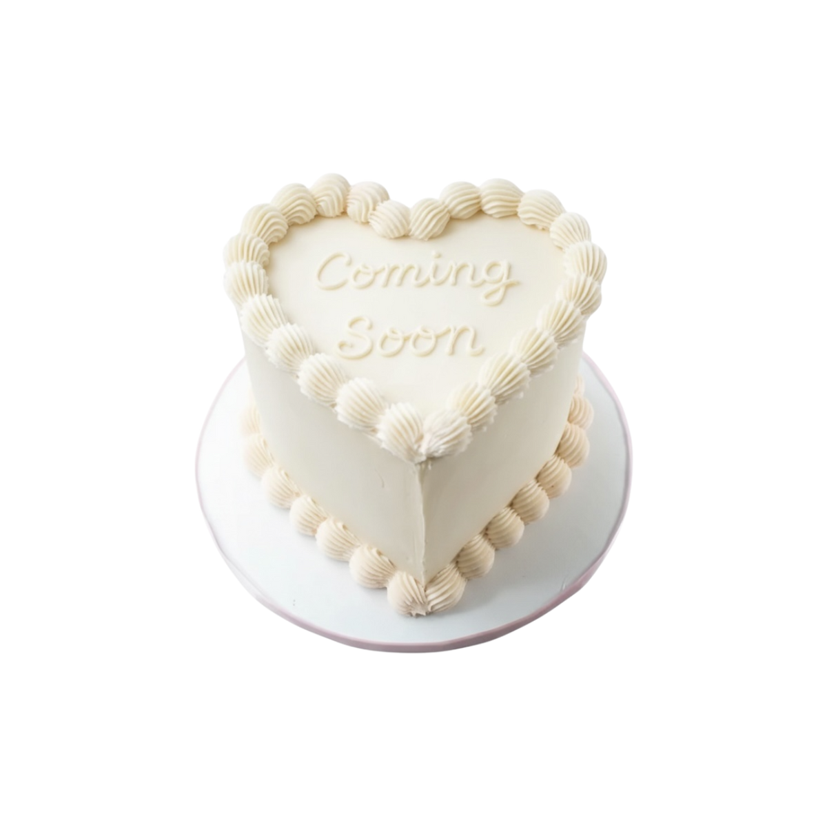 Heart Gender Reveal Cake