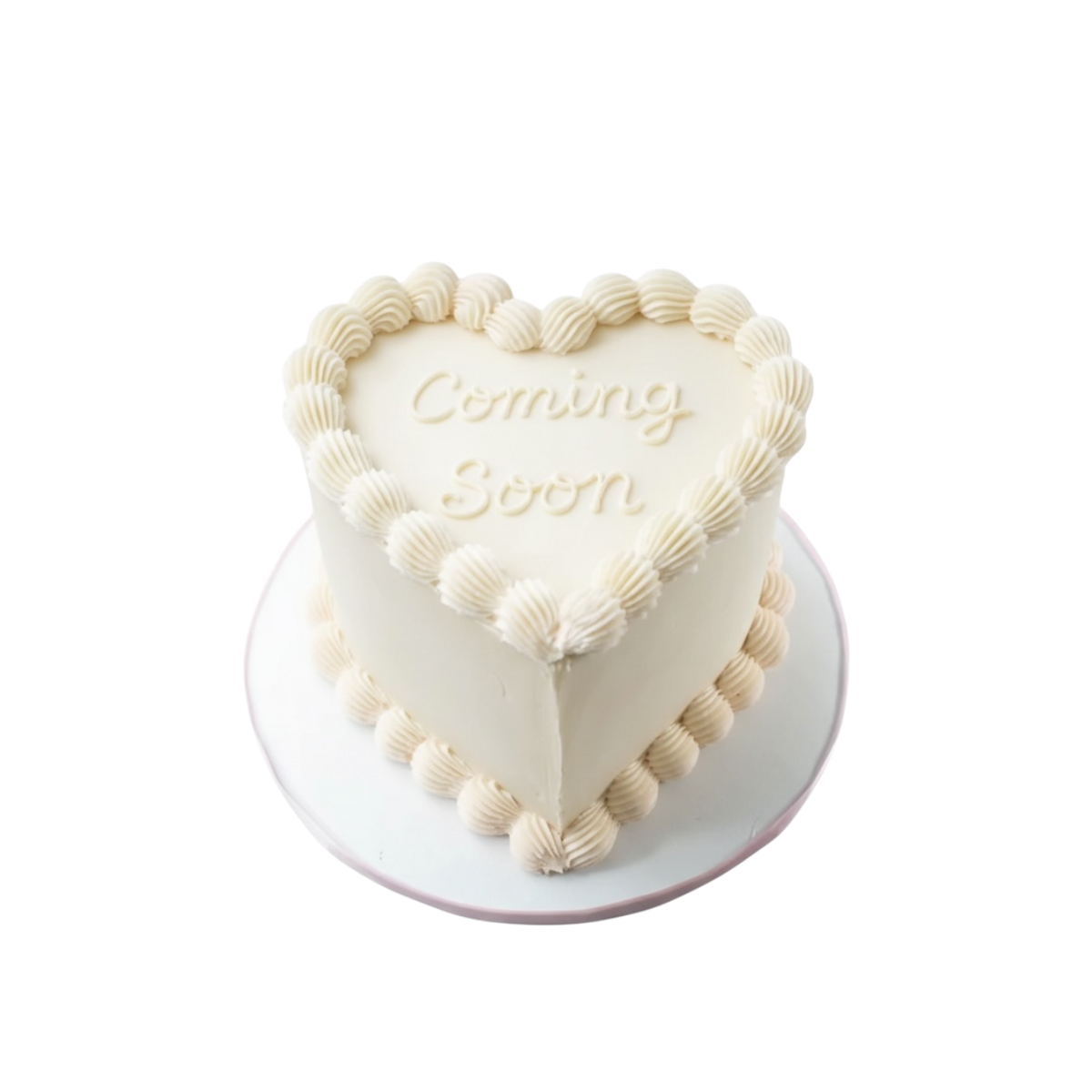 Heart Gender Reveal Cake