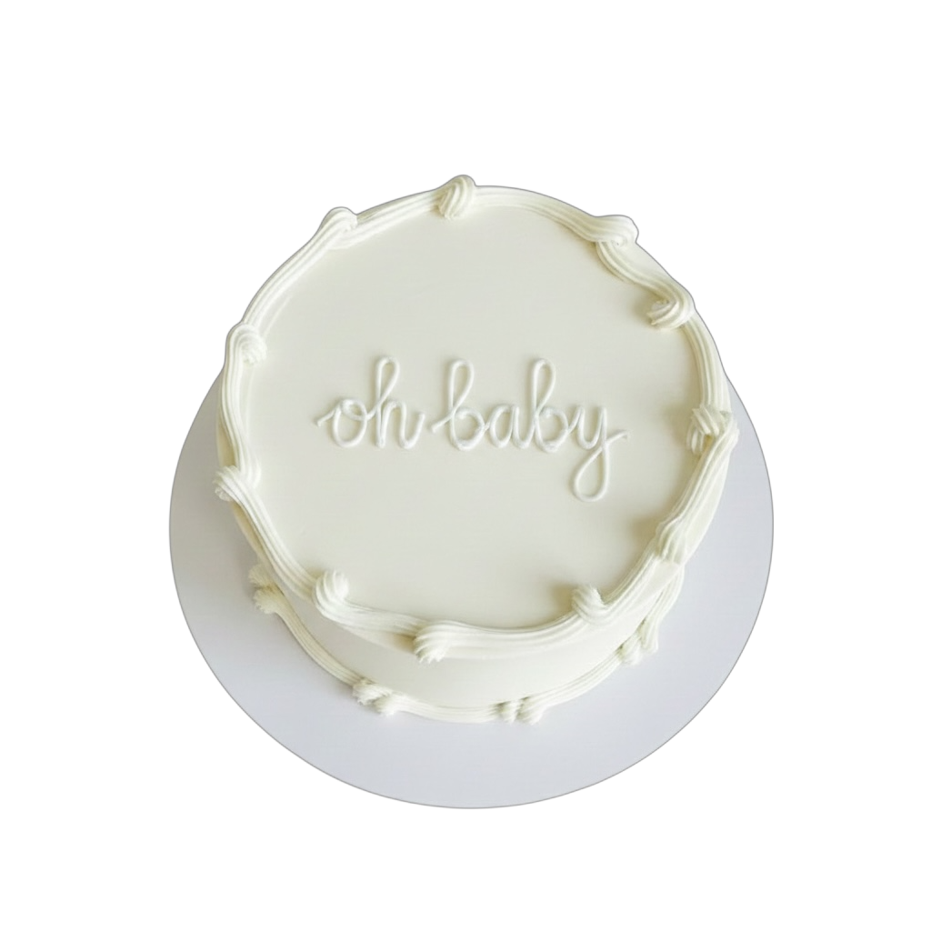 Simple Gender Reveal Cake