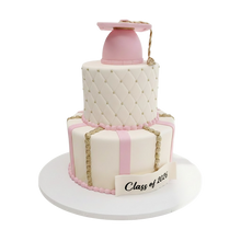 Load image into Gallery viewer, 2-Tier Grad Cake [7-DAY LEAD TIME]
