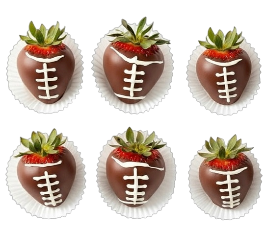 Chocolate Covered Football Strawberries