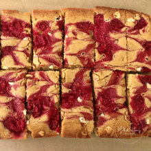 Load image into Gallery viewer, White Choc Raspberry Blondies
